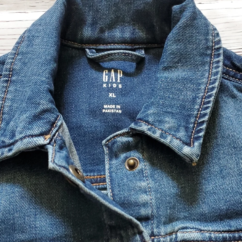 GAP Blue Jean Jacket with Cropped Design